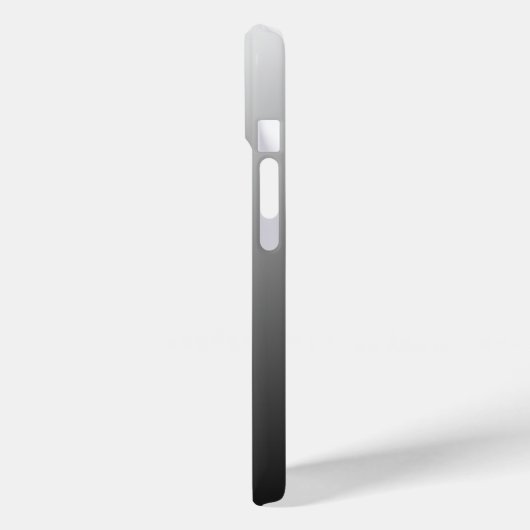 Gepersonaliseerde gradiënt ombre zwart tinten van  Case-Mate iPhone case (Achterkant / Links)