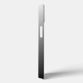 Gepersonaliseerde gradiënt ombre zwarte schaduwen  Case-Mate iPhone case (Achterkant / Rechts)