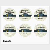 Gepersonaliseerde Graduation Cap Stickers (Vel)