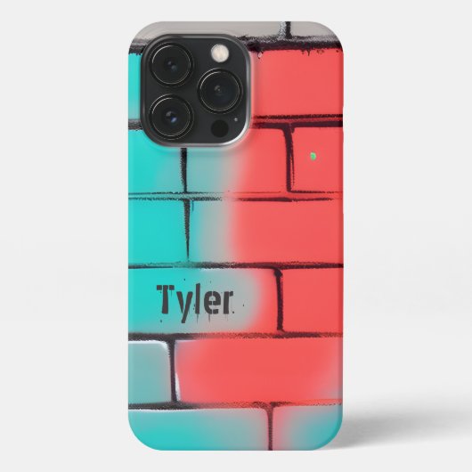 Gepersonaliseerde Graffiti stijl iPhone Hoesje (Achterkant)