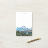Gepersonaliseerde Grand Teton Rocky Mountain Post-it® Notes (Op bureau)