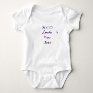 Gepersonaliseerde Granny Baby Romper
