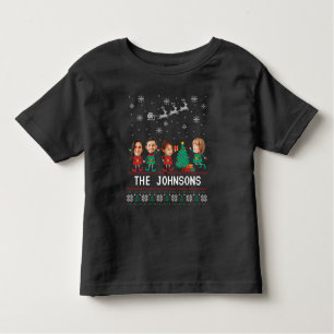 Gepersonaliseerde Grappige Gezichtsfoto Kerst Elf  Kinder Shirts