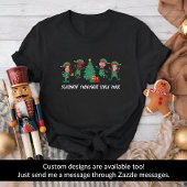 Gepersonaliseerde Grappige Gezichtsfoto Kerstelf T-shirt