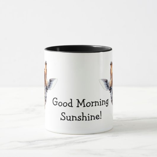 Gepersonaliseerde Grappige Giraffe Lover's Mok (Midden)