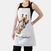 Gepersonaliseerde Grappige Giraffe Lover's Schort (Insitu)