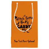 Gepersonaliseerde Grappige Halloween Party/Gift Ba Klein Cadeauzakje (Voorkant)