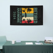 Gepersonaliseerde grappige pensionering officieel  spandoek (Beurs)