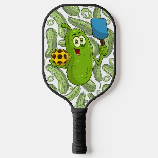 Gepersonaliseerde grappige pickleball paddle met a (Voorkant)