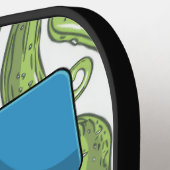 Gepersonaliseerde grappige pickleball paddle met a (Links Detail)