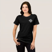 Gepersonaliseerde Grappige QR-code Tri-Blend Shirt (Voorkant volledig)