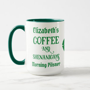 Gepersonaliseerde Grappige St. Patrick's Day Groen Mok