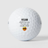 Gepersonaliseerde grappige verloren golfballen (Voorkant)