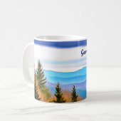 Gepersonaliseerde Great Smokey Mountains Cup Koffiemok (Voorkant links)