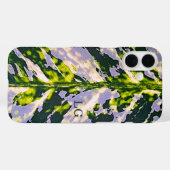 Gepersonaliseerde Green Leaf Apple iPhone Case (Achterkant (horizontaal))