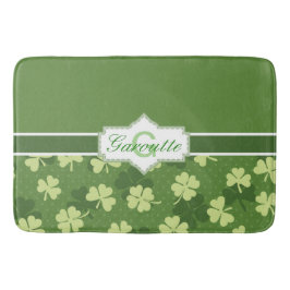 Gepersonaliseerde Green Shamrock St Patricks Day Badmat