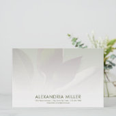 Gepersonaliseerde Greenery Stationery met de Info  Briefpapier (Staand voorkant)