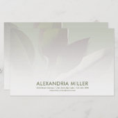 Gepersonaliseerde Greenery Stationery met de Info  Briefpapier (Voorkant / Achterkant)