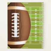 Gepersonaliseerde Grid Iron Football op het veld Planner (Achterkant)