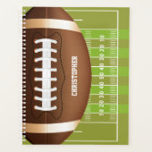 Gepersonaliseerde Grid Iron Football op het veld Planner (Voorkant)