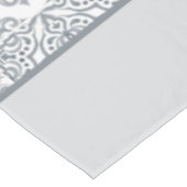 Gepersonaliseerde grijs en wit Spaans Tegels Patro Tafelkleed (Gekanteld)