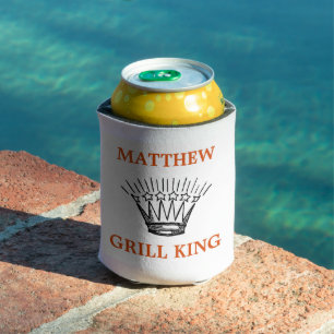 Gepersonaliseerde Grill King Funny Blikjeskoeler