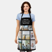 Gepersonaliseerde grill Master Name Photo Collage  Schort (Gedragen)