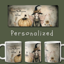 Gepersonaliseerde  grillige Halloween Witch,