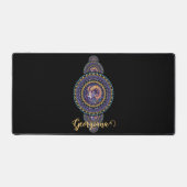Gepersonaliseerde grillige Ram Siermandala Bureaumat (Voorkant)