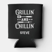 Gepersonaliseerde Grilline en Chillin Blikjeskoeler (Voorkant)