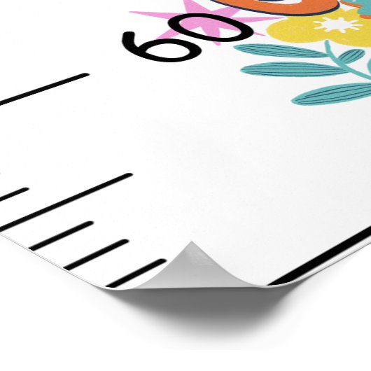 Gepersonaliseerde groei vergt tijd groei grafiek poster (Hoek)