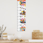 Gepersonaliseerde groei vergt tijd groei grafiek poster (Keuken)