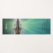 Gepersonaliseerde Groene Aurora Inspirerende Quote Yogamat (Voorkant (horizontaal))