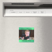 Gepersonaliseerde Groene Herinnering van de Verjaa Magneet (Insitu (Vaatwasser))