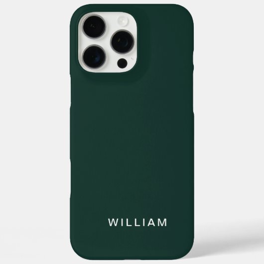 Gepersonaliseerde Groene Kleur iPhone Case met Cus (Achterkant)