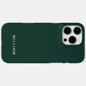 Gepersonaliseerde Groene Kleur iPhone Case met Cus (Achterkant (horizontaal))