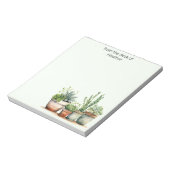 Gepersonaliseerde groene naam notitieblok (Gedraaid)