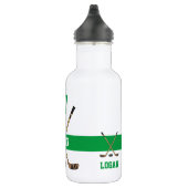 Gepersonaliseerde Groene Naam van de Speler van de Waterfles (Rechts)