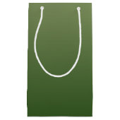 Gepersonaliseerde groene ombre klein cadeauzakje (Voorkant)