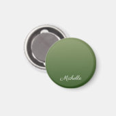 Gepersonaliseerde groene ombre magneet (Voorkant / Achterkant)