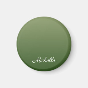 Gepersonaliseerde groene ombre magneet