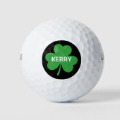 Gepersonaliseerde groene Shamrock Golfballen (Voorkant)
