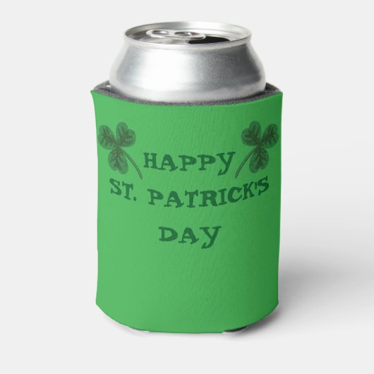 Gepersonaliseerde groene St. Patrick's Day Cooler (Blikje Achterkant)