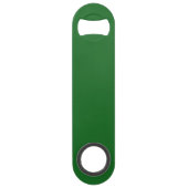 Gepersonaliseerde groene St. Pats shamrock flesope Speed Flessenopener (Achterkant)