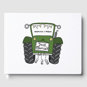 Gepersonaliseerde Groene Tractor Land Boerderij Br Gastenboek