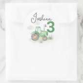 Gepersonaliseerde Groene Tractor Stickers (Tas)