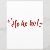 Gepersonaliseerde groet Brief aan de Kerstman (Achterkant)