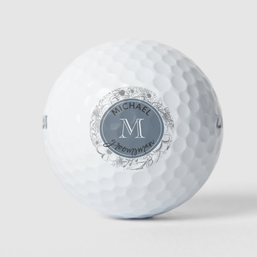 Gepersonaliseerde Groomsman Golf Balls Golfballen (Voorkant)