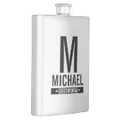 Gepersonaliseerde Groomsman's Monogram en Naam Flacon (Rechts)