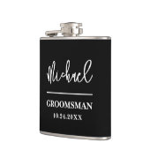 Gepersonaliseerde Groomsmen Best Man Gift Heupfles (Links)